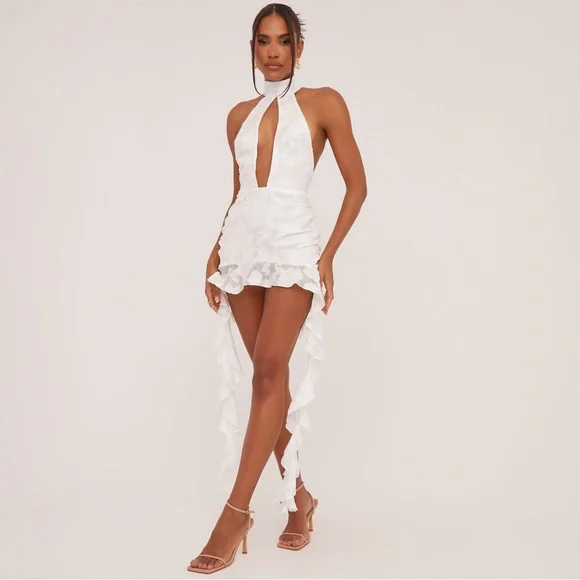 knee length dresses for ladies Cut Out Mini Dress Yellow Summer Festival Rave Outfit 6 / Yellow main image 0